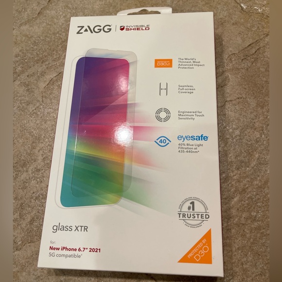 Zagg invisible shield glass XTR IPhone 12 13 Pro Max 6.7” screen protector - Picture 1 of 1
